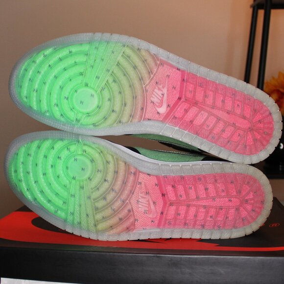 Jordan 1 Retro High "Zoom Zen Green" (Size 11.5M) - Picture 6 of 12